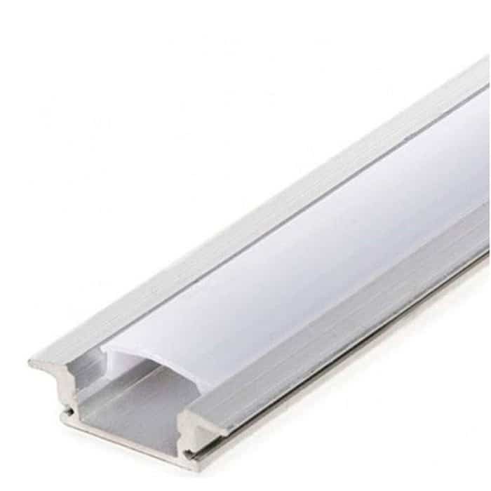 Canaleta aluminio cinta LED DIFUSOR EMPOTRAR