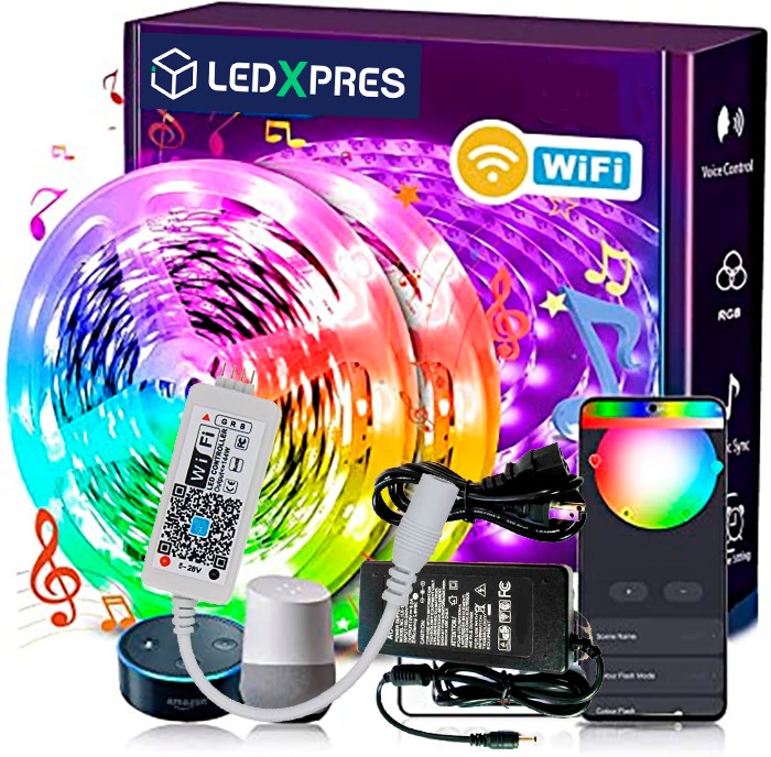 Cinta WIFI LED RGB 5050 KIT (ALEXA)