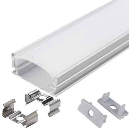 Canaleta aluminio cinta LED con DIFUSOR PARCHE - LEDXPRES Costa Rica