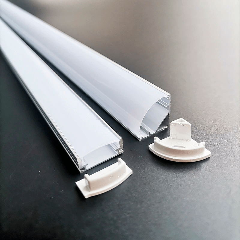 Canaleta aluminio cinta LED con DIFUSOR PARCHE