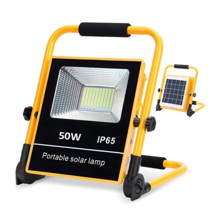 Lámpara Solar para Exterior Tipo Reflector LED 3000 lm