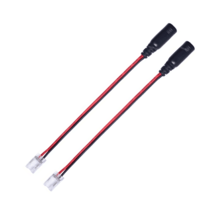 Conector COB Cable Hembra DC 12V para Cintas LED 2 pines IP20