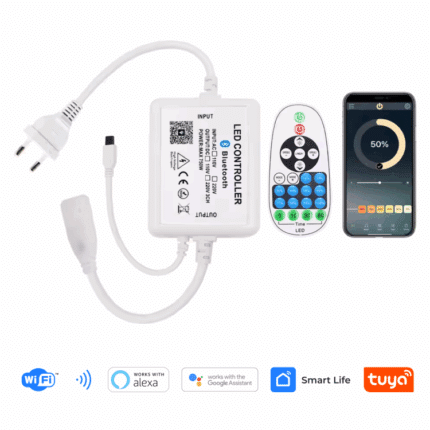 Controlador Inteligente Wi-Fi – Compatible con Alexa, Google Home y App Móvil