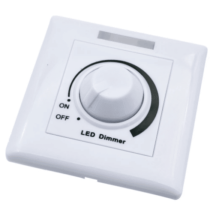Dimmer de Pared 12V-24V Rotativo con Perilla