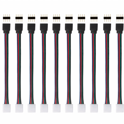 Conector Rápido 4 Pines para Cinta LED RGB