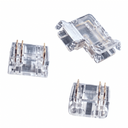 Conector para Cinta LED COB 10mm 3 Pines – Unión Sin Soldadura