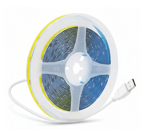 Kit Cinta LED COB 5V USB-A 3 metros 8 mm + Interruptor Dimmer y Power Bank 20000 mAh
