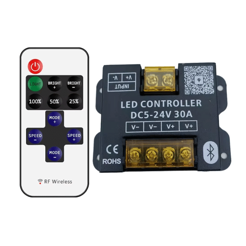 Controlador LED 5V-24V con Control Remoto y Función Música